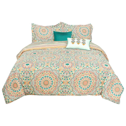 5-Piece: Sloane Street Cozumel Medallion Comforter Set