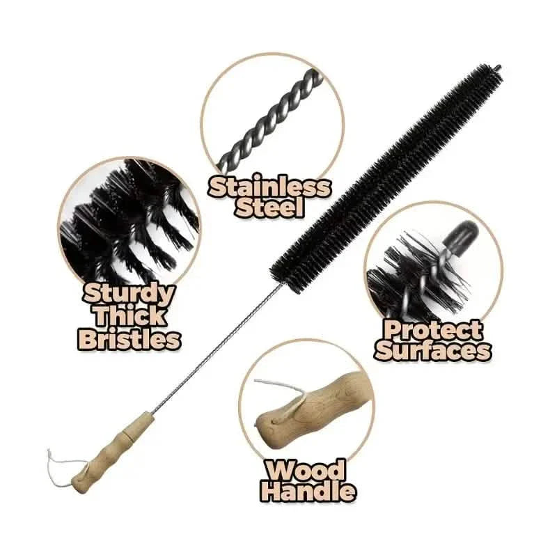 Flexible Cleaning Brush Set for Dryer Vents, Lint Traps, Radiators & Appliances