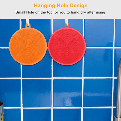 5-Pieces: Kitchen Cleaning Silicone Scrubber