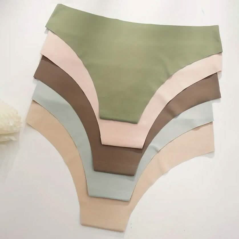 5-Pieces: Seamless Comfy Solid Panties