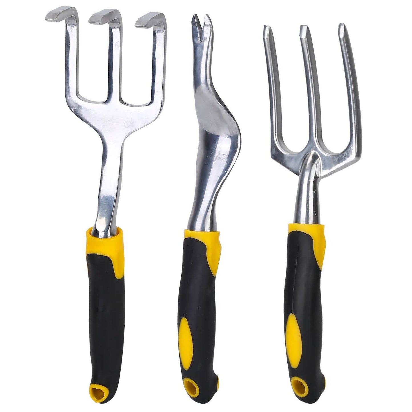 5-Pieces Set: Heavy Duty Garden Tool Set with Non-Slip Handle