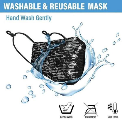 5-Pieces: Women Diamond Anti-Dust Mask