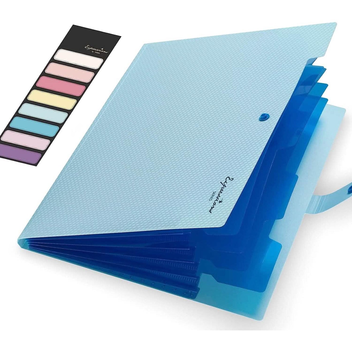 5 Pocket Folder with Labels, Letter Size Expanding File Folder Organizer