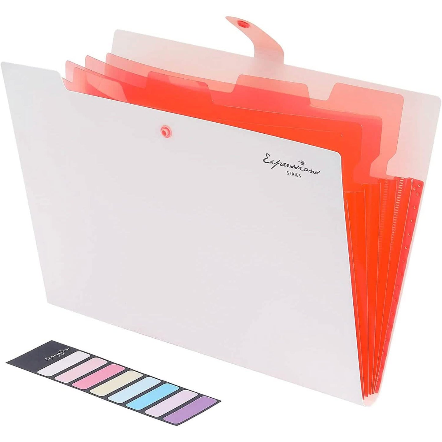 5 Pocket Folder with Labels, Letter Size Expanding File Folder Organizer