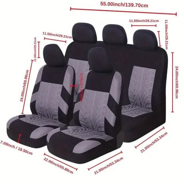 5 Seat Car Seat Covers Full Set