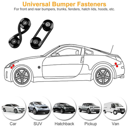 5-Set: Car Quick Release Bumper Fasteners