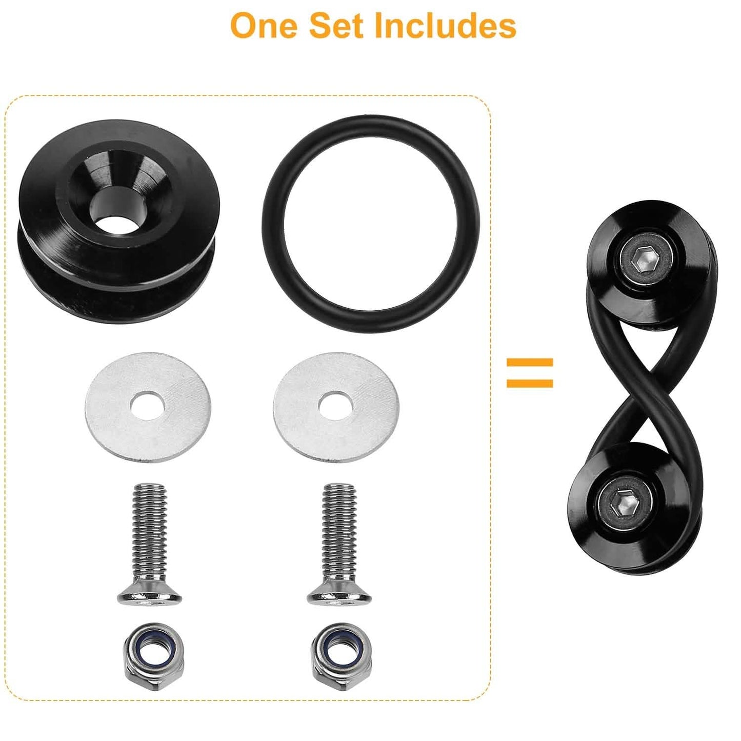 5-Set: Car Quick Release Bumper Fasteners