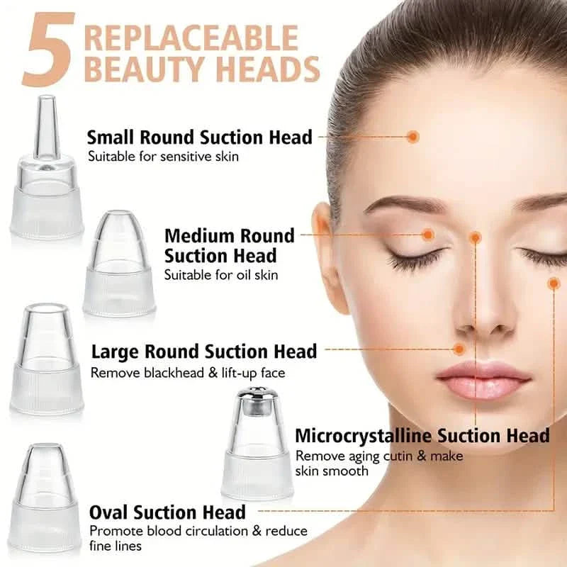 5-Suction Blackhead Removal Face Pore Cleaner