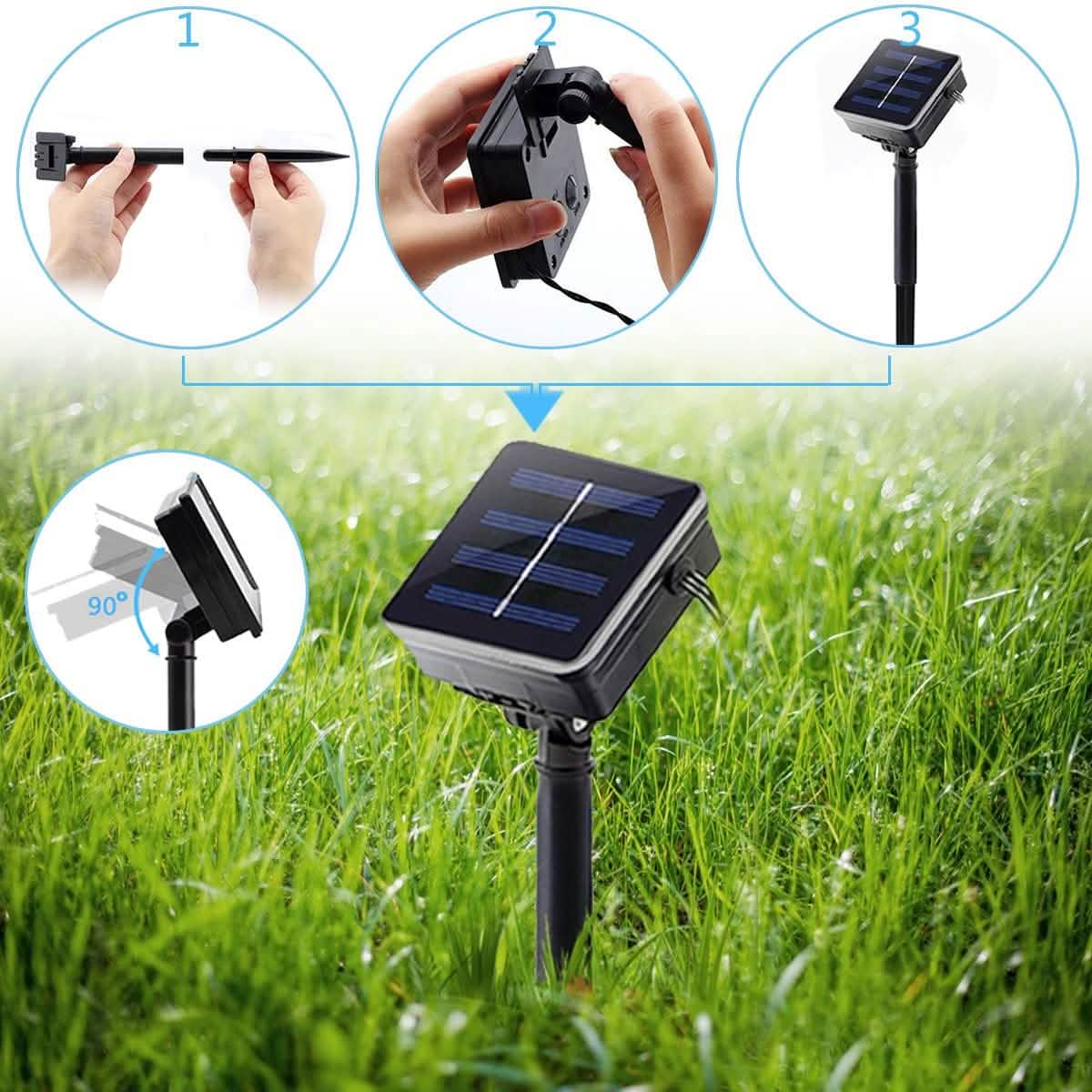 50 LED Fairy Flower Blossom Solar String Lights