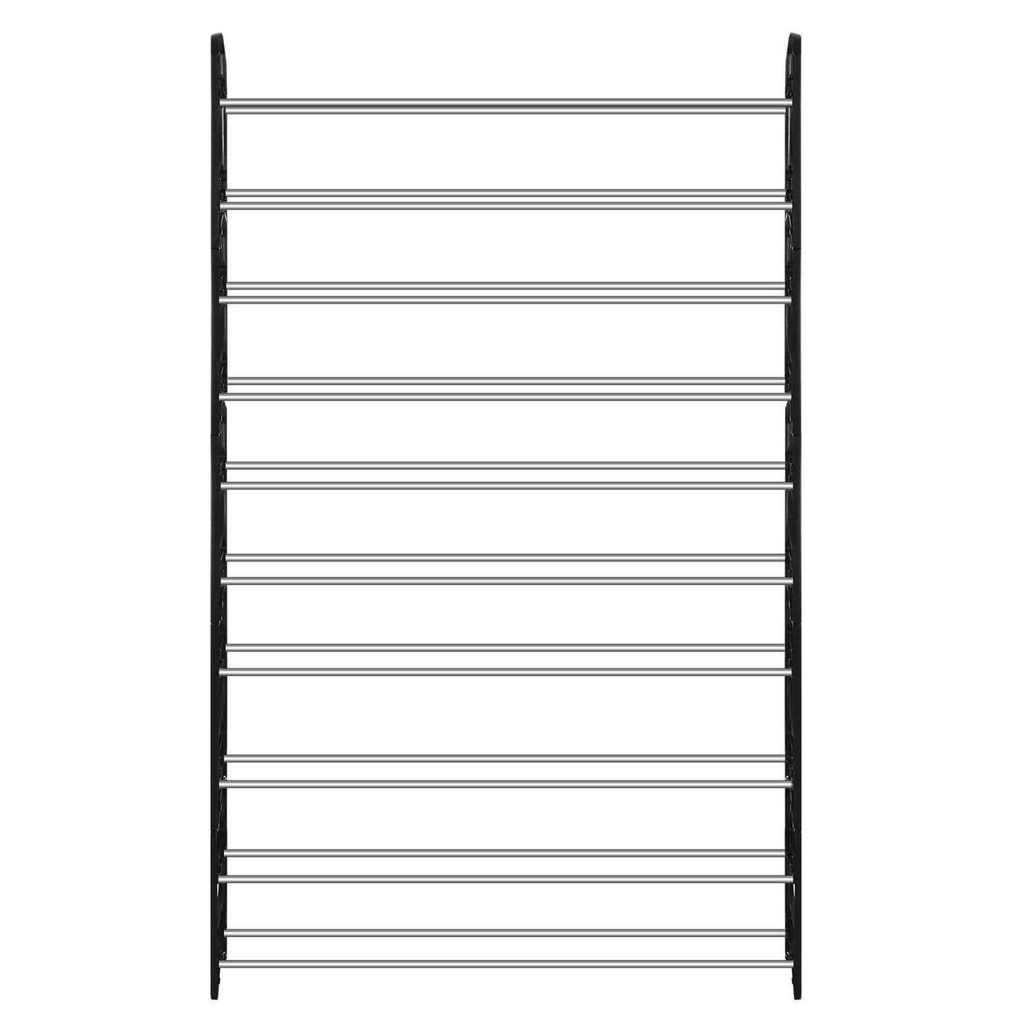 50-Pair Shoe Rack Storage Organizer 10-Tier Portable Wardrobe Tower