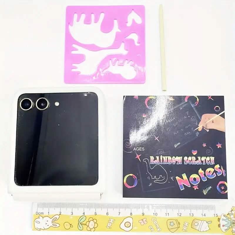 50-Pieces: Rainbow Scratch Art Kit