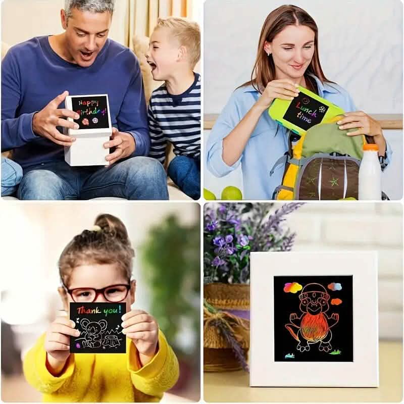 50-Pieces: Rainbow Scratch Art Kit