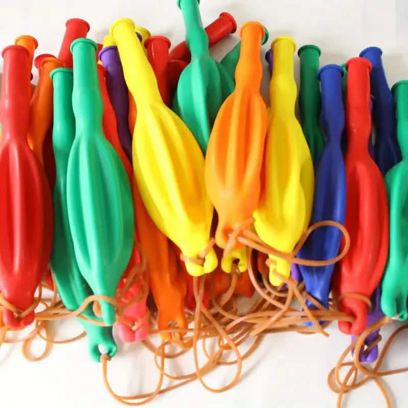 50-Pieces: Vibrant Punch Balloons Set - Heavy-Duty, Rubber-Banded, and Long-Lasting