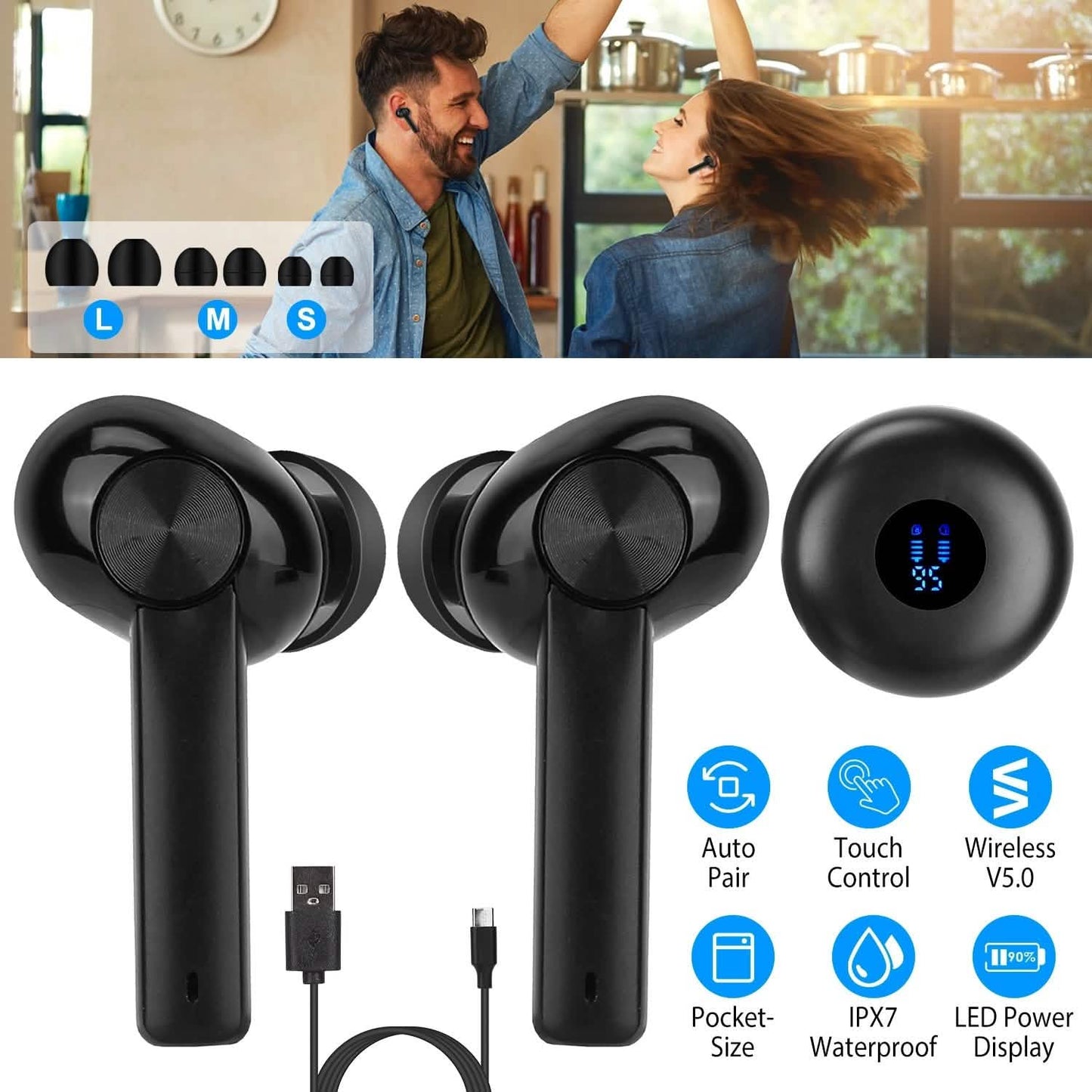 5.0 TWS Wireless Earbuds