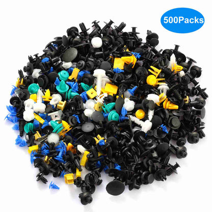 500-Pieces: 30 Kinds Bumper Fastener Rivets