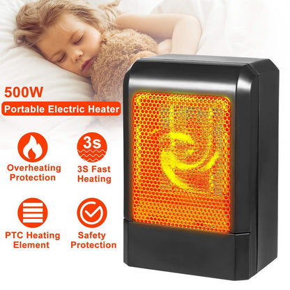 500W Ceramic Portable Electric Heater