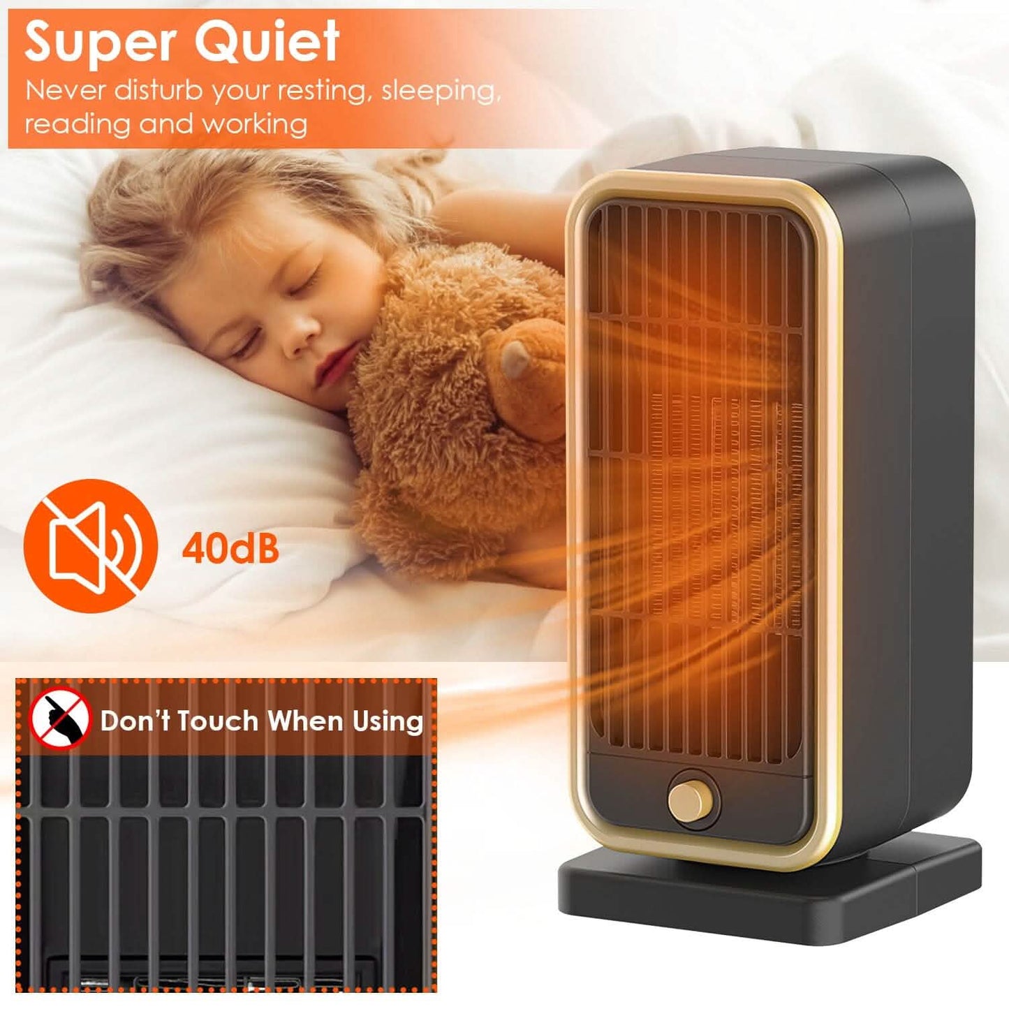 500W Portable Electric Heater
