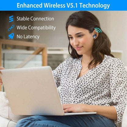 5.1 TWS Wireless Earbuds Touch Control Headphone