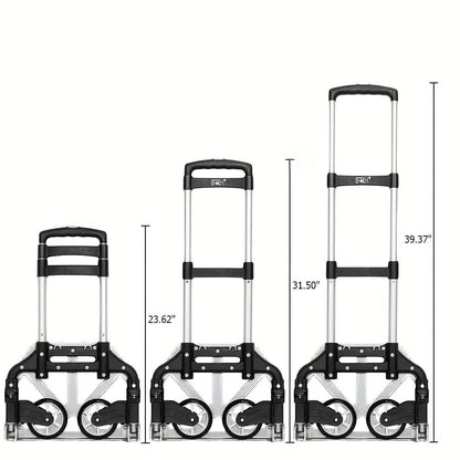 Folding Aluminum Hand Cart & Dolly – 165 lb Capacity, Lightweight & Portable