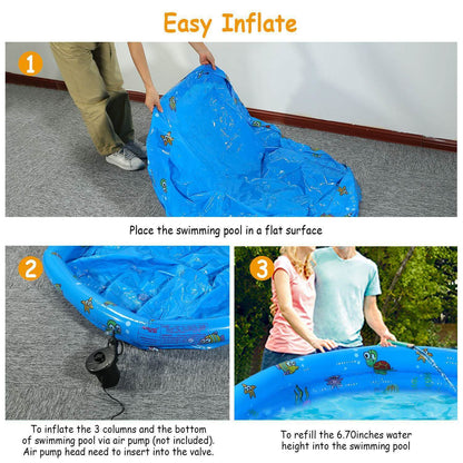 51x13" Inflatable Swimming Pool