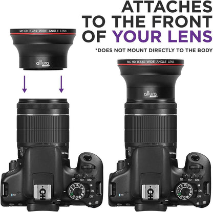 52MM 0.43x Altura Photo Professional HD Wide Angle Lens (w/Macro Portion) for Nikon  (Refurbished)