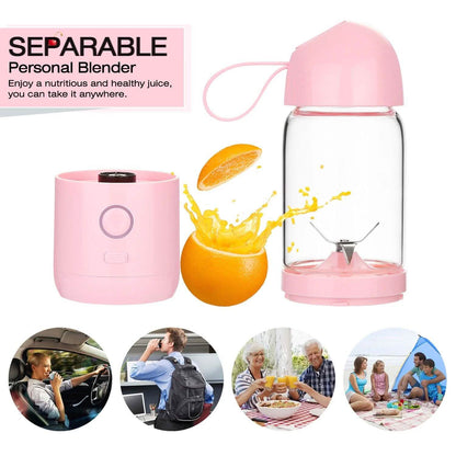 550ML USB Portable Mixer Rechargeable Juicer Fruit Blender Juicer Shaker Bottle