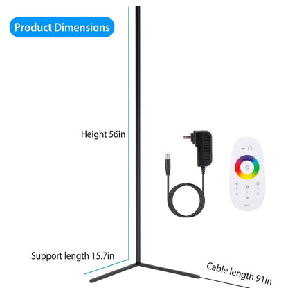 56" Floor LED Light Standing Lamp
