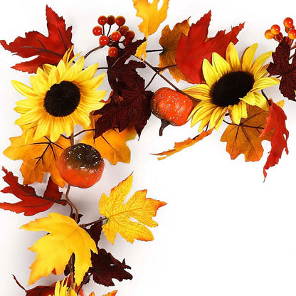5.6ft Artificial Maple Leaf Garland Hanging Plant Vine