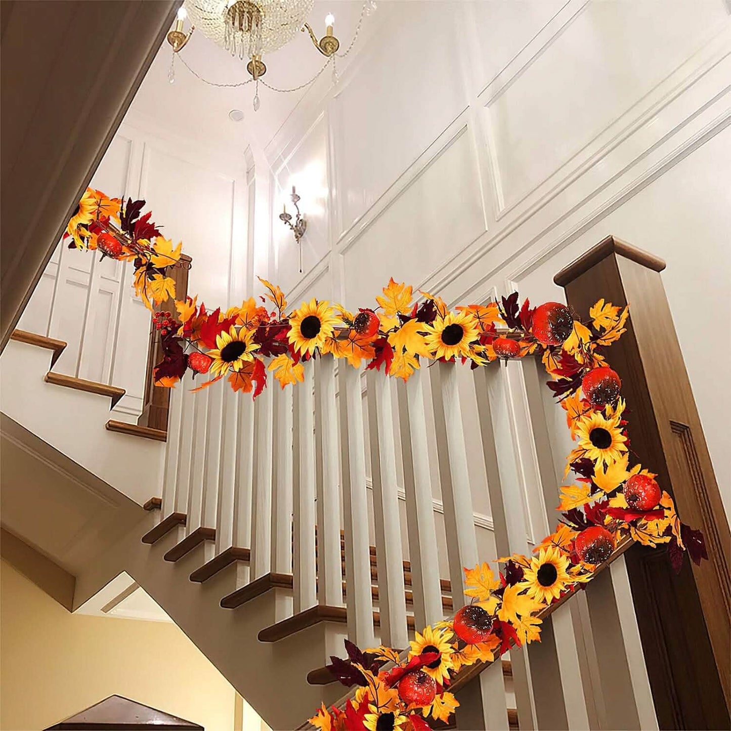 5.6ft Artificial Maple Leaf Garland Hanging Plant Vine