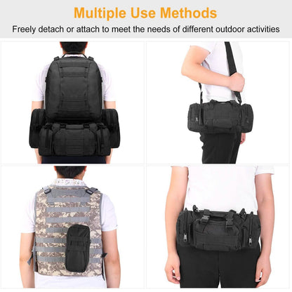 56L Military Tactical Backpack