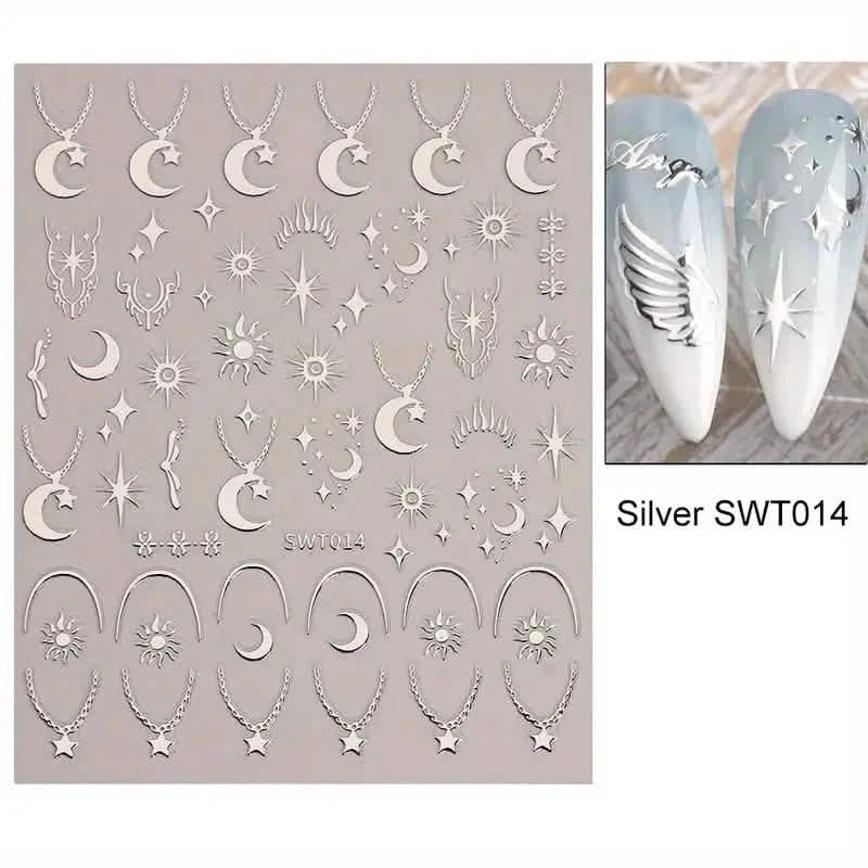 5D Embossed Three-dimensional Nail Stickers