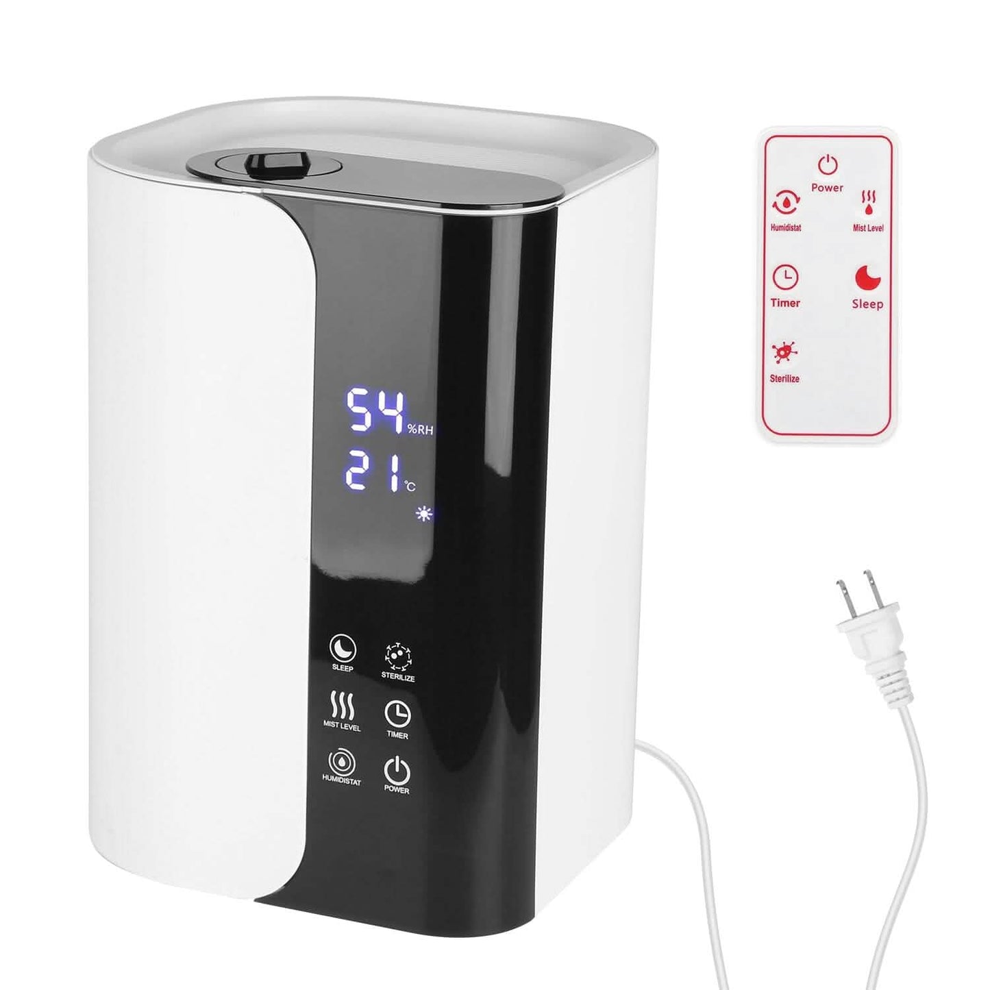 5L Gal Humidifier Top Fill Cool Mist with Essential Oils Diffuser Filter