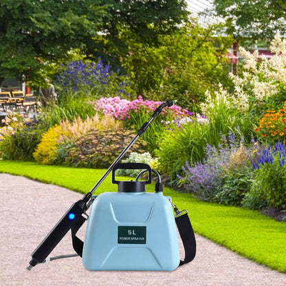 5L/1/3 Gallon Electric Plant Sprayer Telescopic Rechargeable with 3 Spray Sprouts