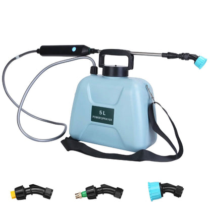 5L/1/3 Gallon Electric Plant Sprayer Telescopic Rechargeable with 3 Spray Sprouts