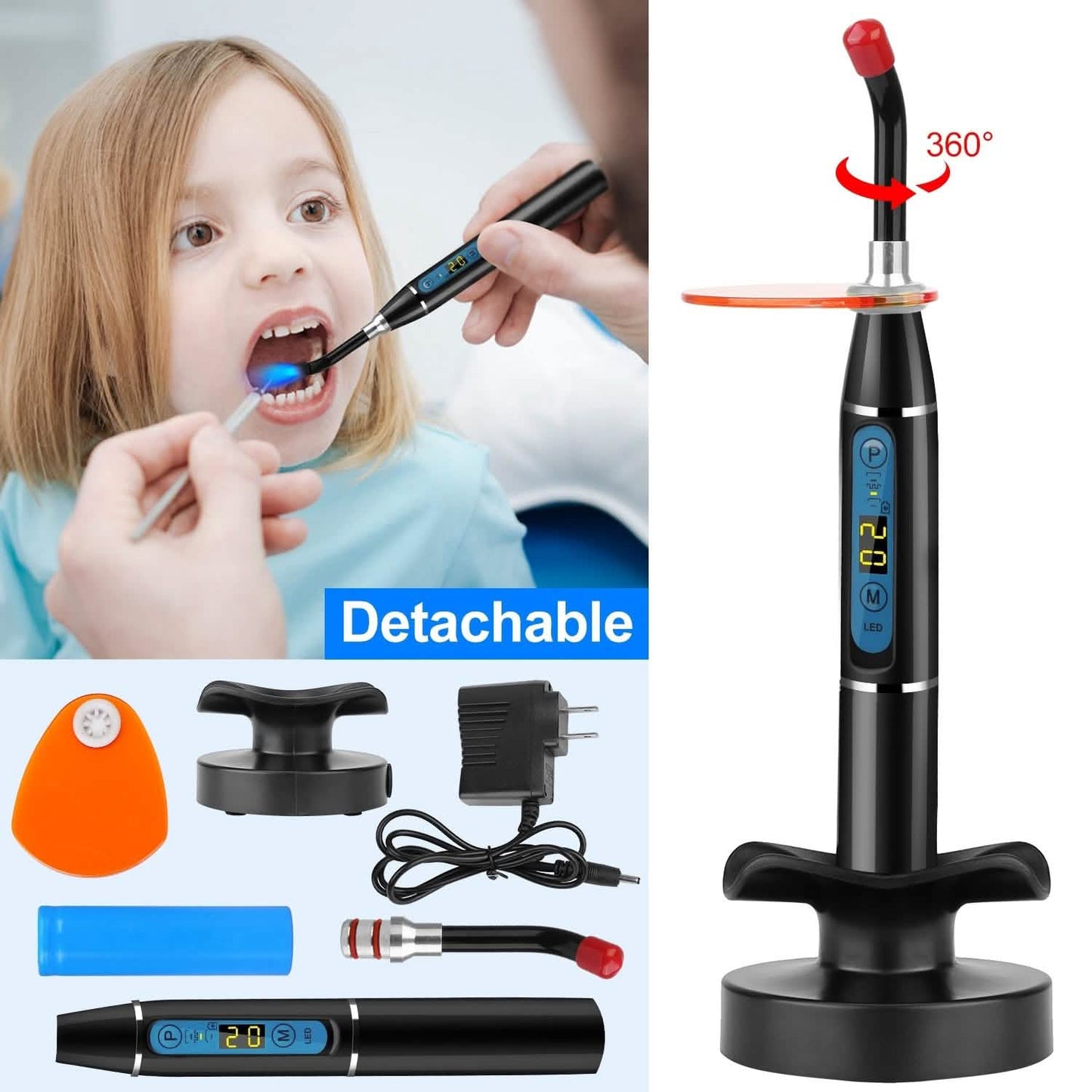 5W Cordless Dental LED Curing Light