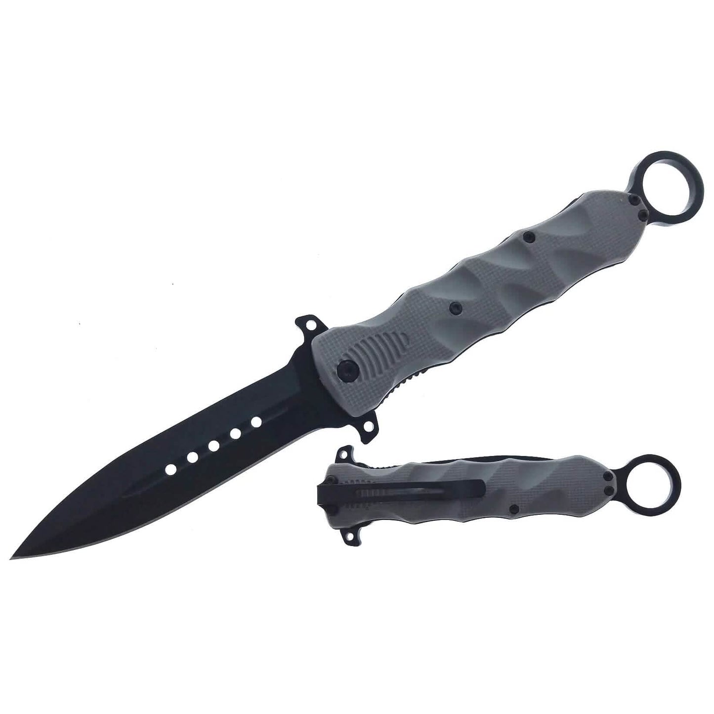 6" Finger Loop Knife With ABS Handle