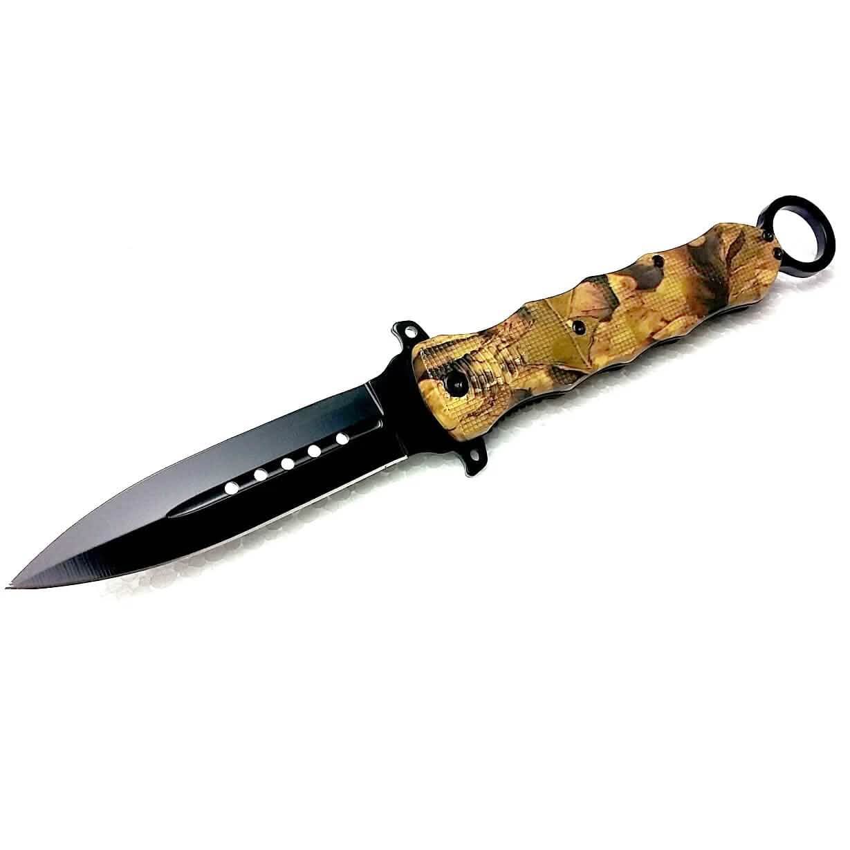 6" Finger Loop Knife With ABS Handle