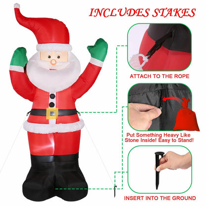 6 Ft. Santa Claus Inflatable Outdoor Decoration