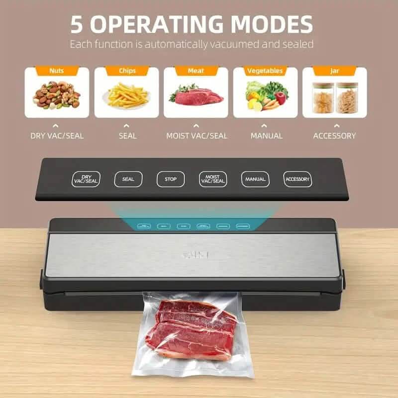 6-in-1 Automatic Food Saver Vacuum Sealer Machine