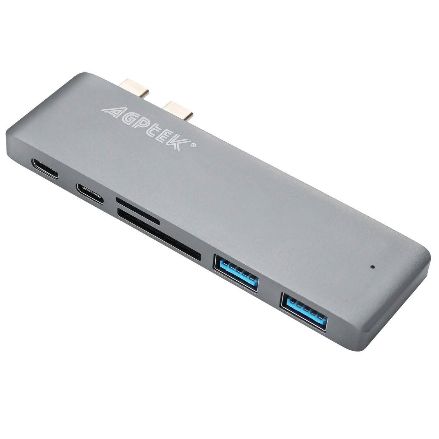 6-in-1 Type-C USB-C Hub Adapter Dual USB 3.0 Port Thunderbolt 3