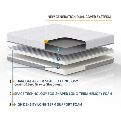 6 Inch Mattresses with Gel Cooling & Space Technology