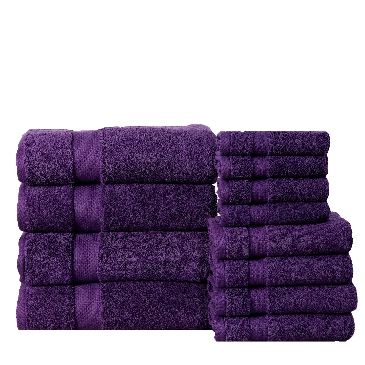 6-Pack: 100% Cotton Towel Set - Assorted Colors