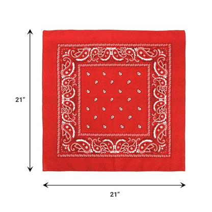 6-Pack: Bandanas - Navy, White & Red