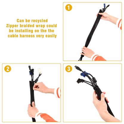 6-Pack: Cable Sleeve Wrap Cover