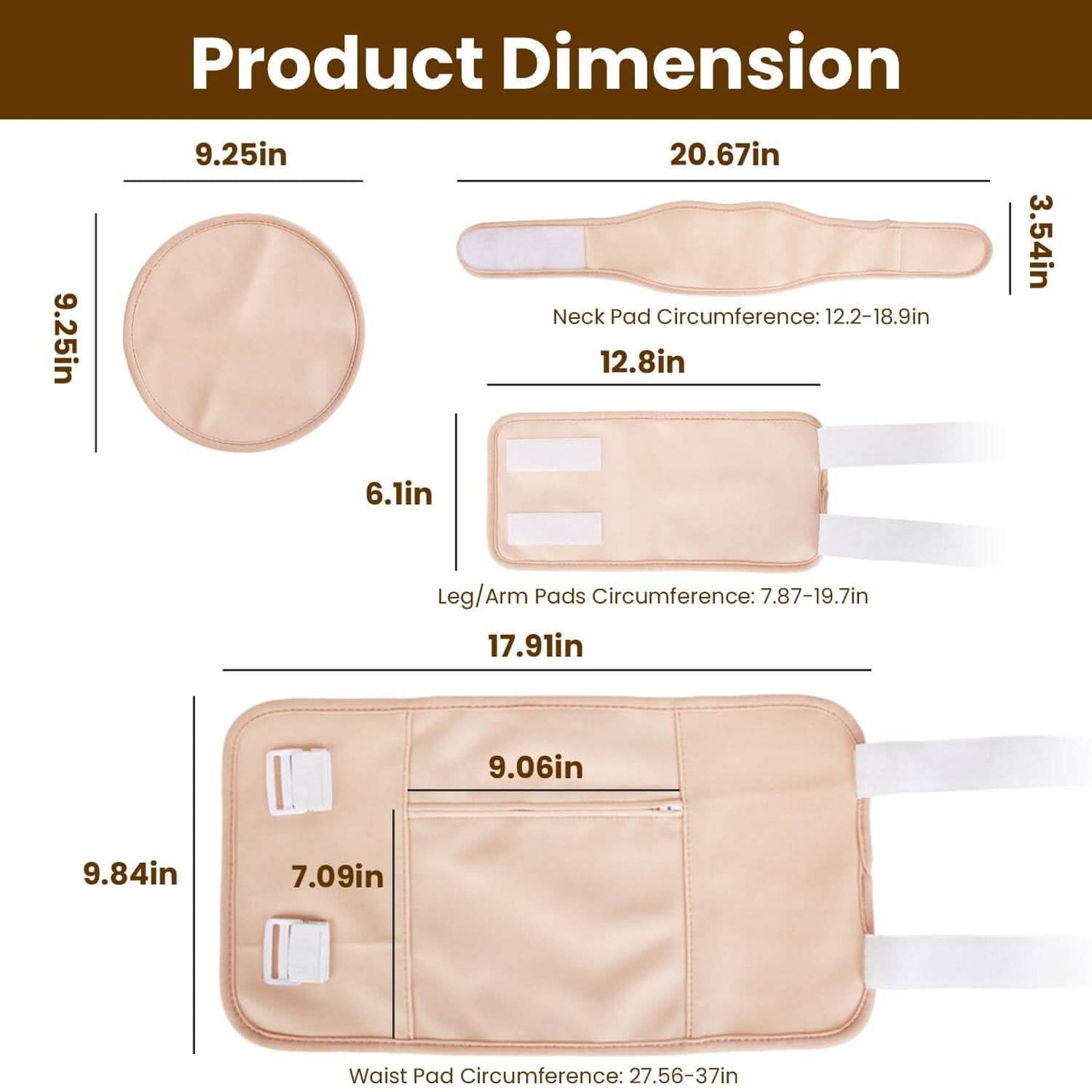 6-Pack: Castor Oil Wrap Set