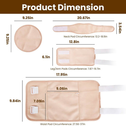 6-Pack: Castor Oil Wrap Set
