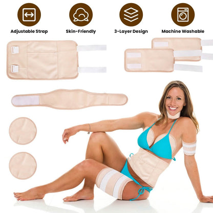 6-Pack: Castor Oil Wrap Set