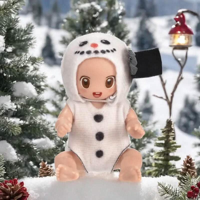 6-Pack: Christmas-Themed Mini Reborn Youngsters Dolls
