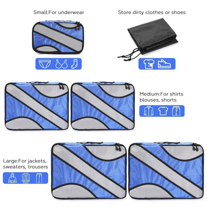 6-Pack: Fitnate Compression Packing Cubes