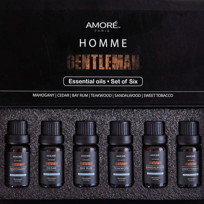 6-Pack: Gentlemen's 10ml Premium Grade Fragrance Essential Oil Gift Set